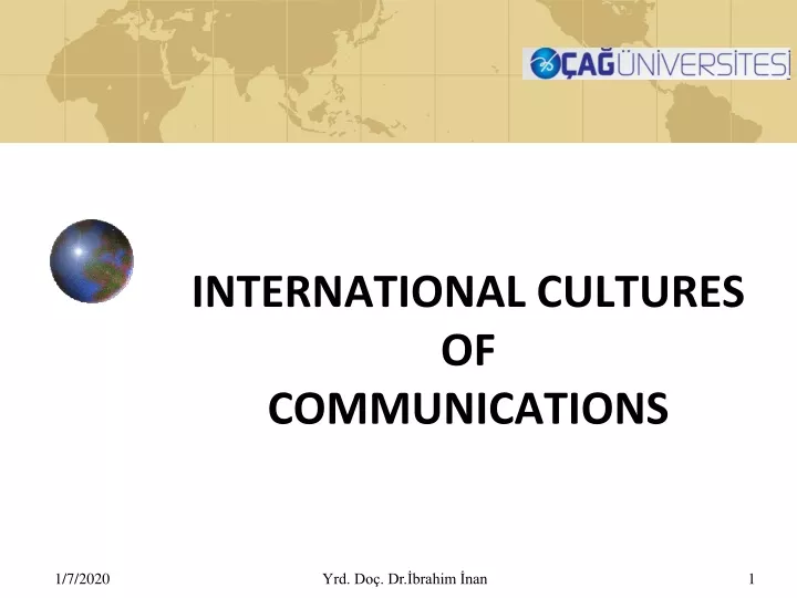 international cultures of communications