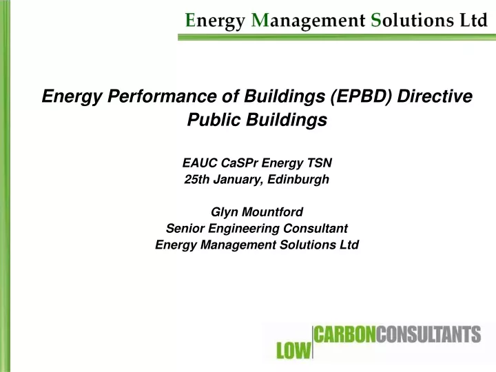 energy performance of buildings epbd directive
