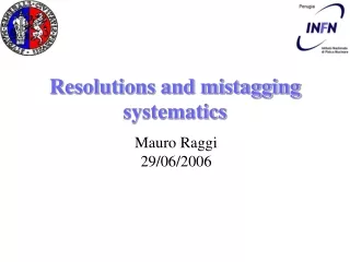 Resolutions and mistagging systematics