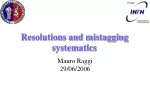 Evaluation of Mistagging and Resolution Systematics in Data Analysis - slide 1