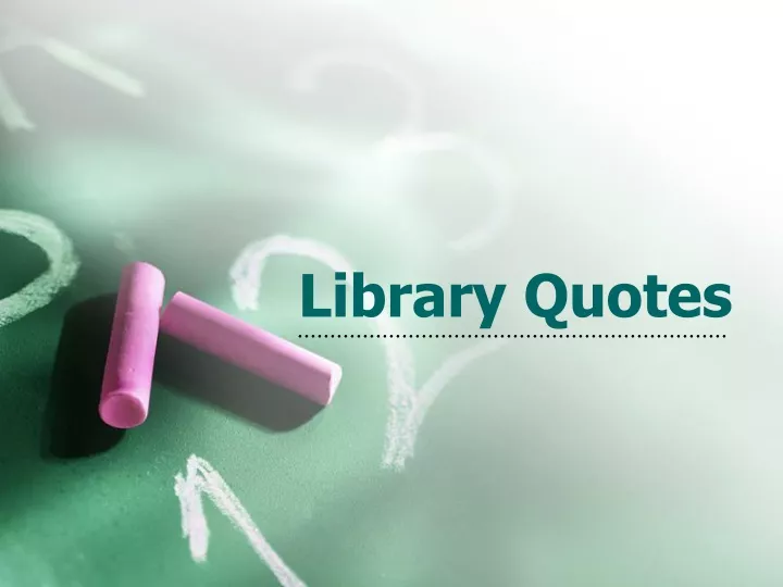 library quotes