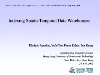 Indexing Spatio-Temporal Data Warehouses