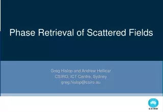 Phase Retrieval of Scattered Fields