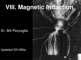 VIII. Magnetic Induction