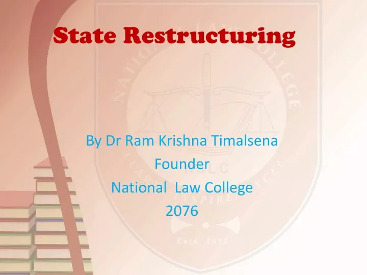 state restructuring