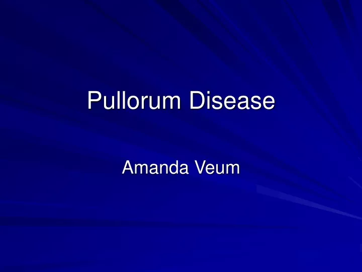 pullorum disease