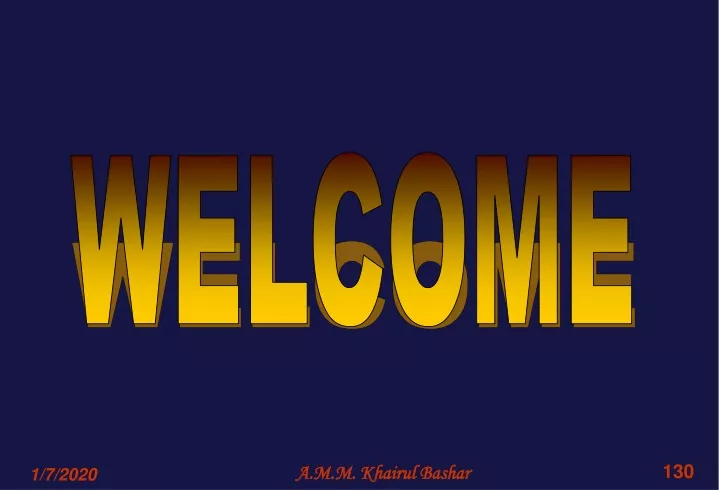 welcome