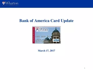 Bank of America Card Update