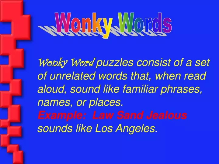 wonky words
