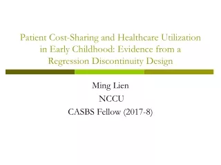 Ming Lien  NCCU CASBS Fellow (2017-8)