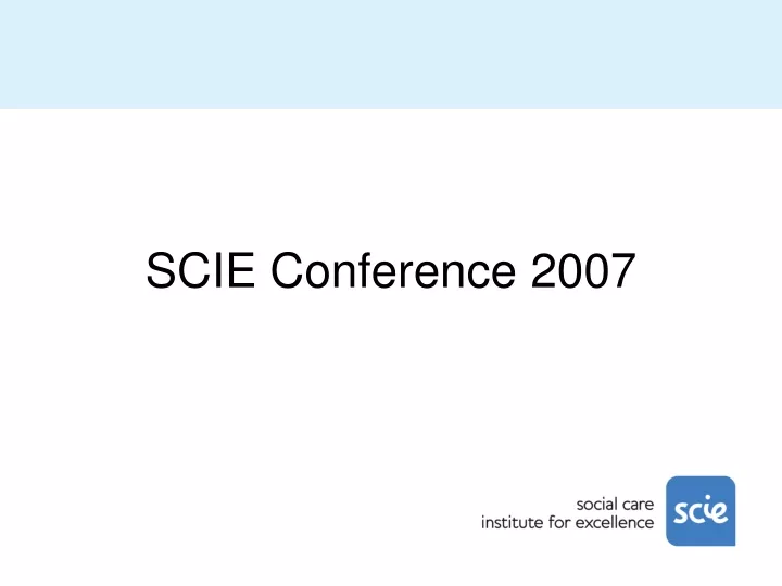 scie conference 2007