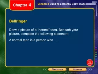 Lesson 3 Building a Healthy Body Image