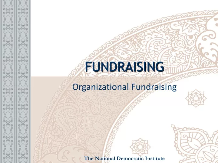 fundraising