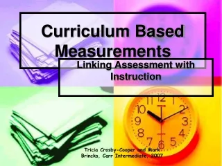 Curriculum Based Measurements
