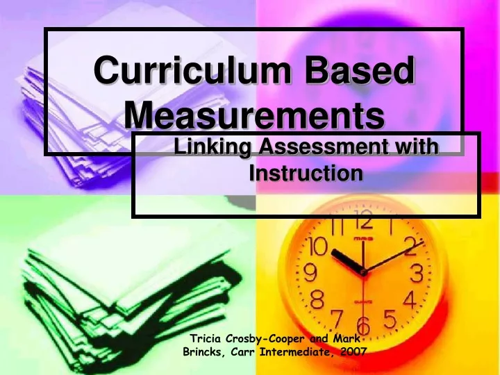 curriculum based measurements