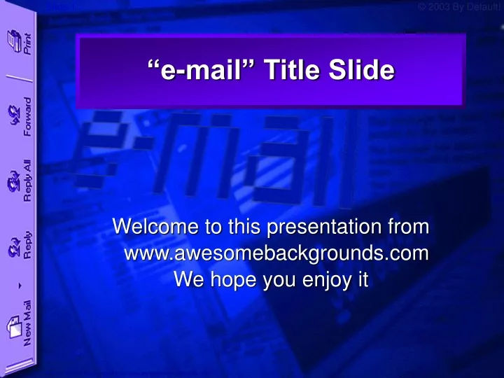 e mail title slide