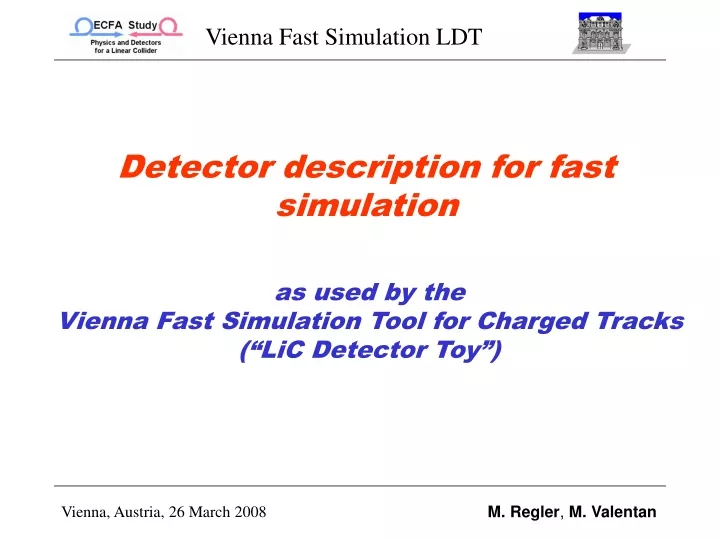 detector description for fast simulation