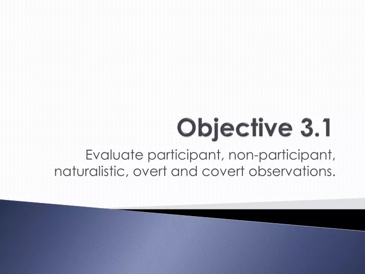 objective 3 1