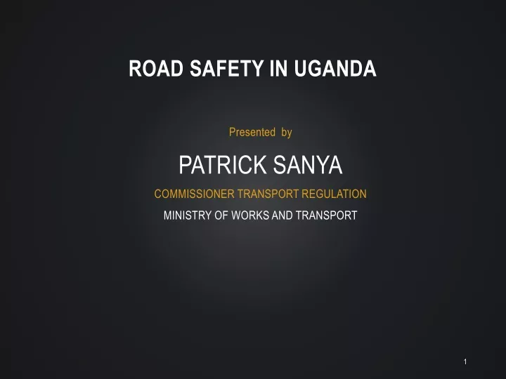 road safety in uganda