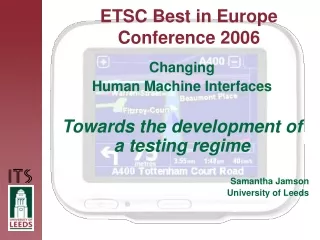 ETSC Best in Europe Conference 2006