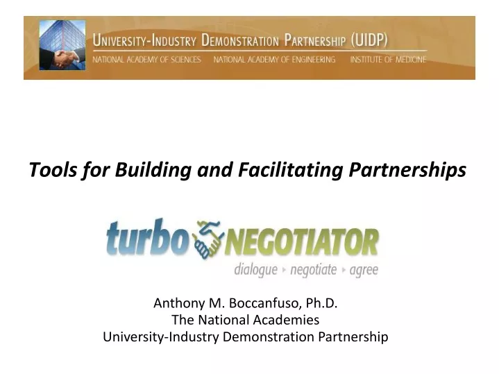 tools for building and facilitating partnerships