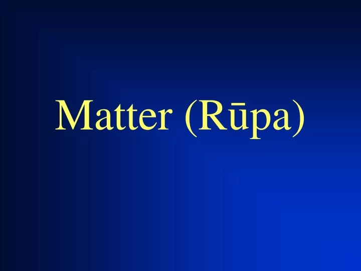 matter r pa