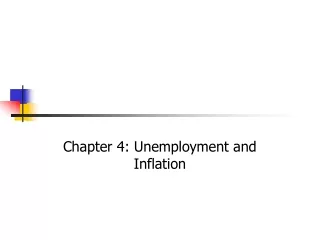Chapter 4: Unemployment and Inflation