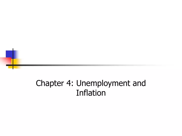 chapter 4 unemployment and inflation