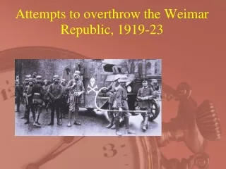 Attempts to overthrow the Weimar Republic, 1919-23