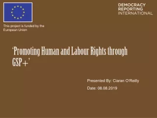 ‘Promoting Human and Labour Rights through GSP+’