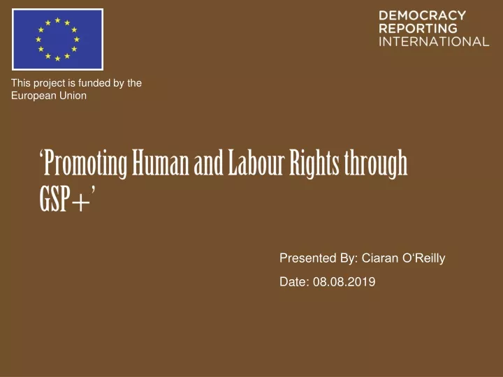 promoting human and labour rights through gsp