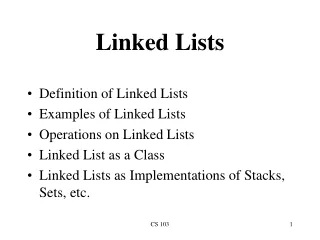 Linked Lists