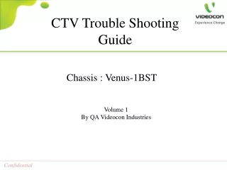 CTV Trouble Shooting Guide