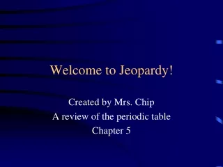 Welcome to Jeopardy!