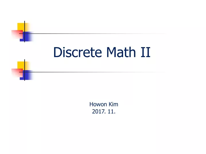 discrete math ii