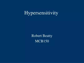 Hypersensitivity