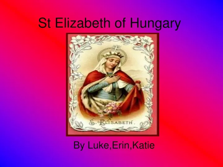 st elizabeth of hungary