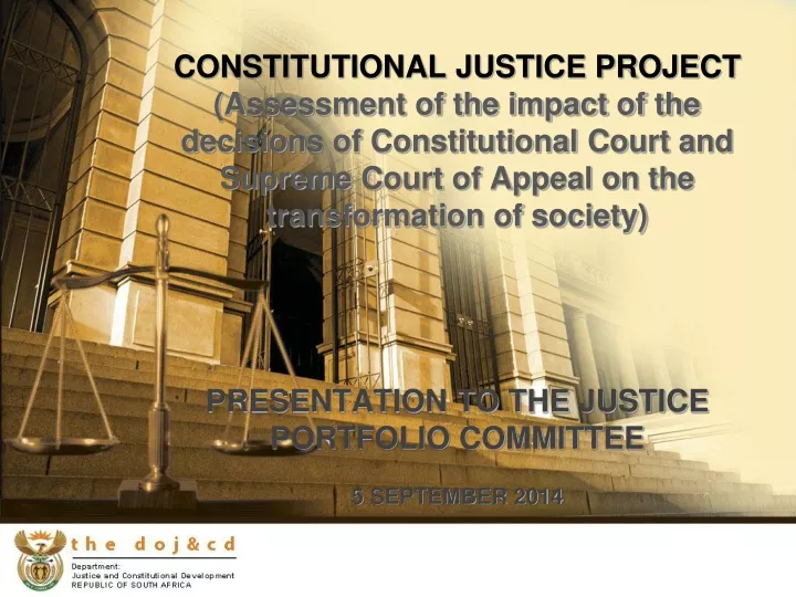 constitutional justice project a ssessment