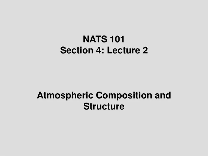 nats 101 section 4 lecture 2