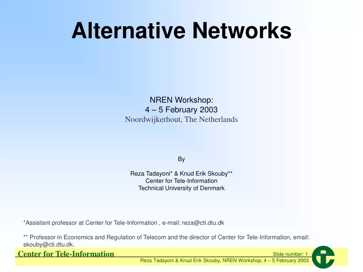 alternative networks