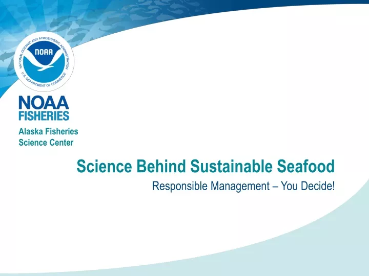science behind sustainable seafood