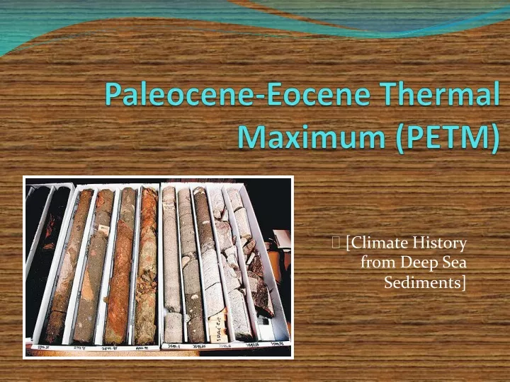 paleocene eocene thermal maximum petm