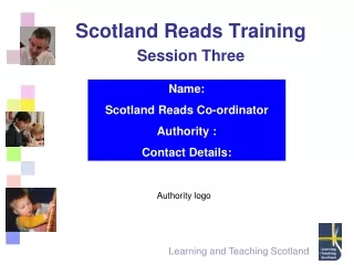 Scotland Reads Training Session Three