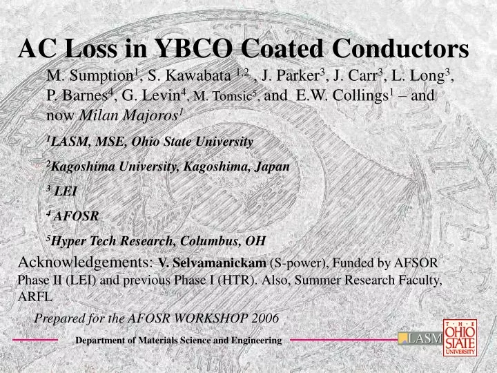 ac loss in ybco coated conductors