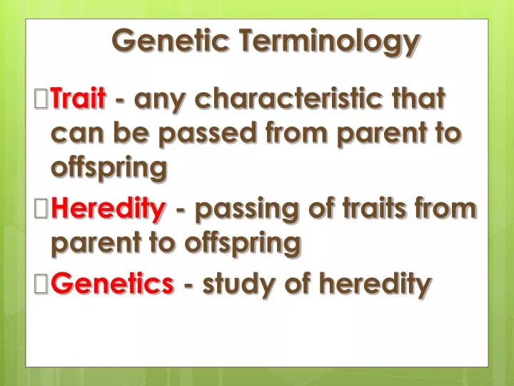genetic terminology