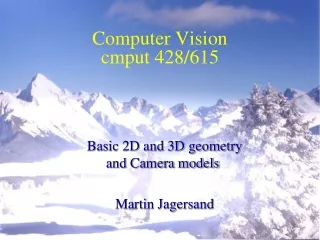 Computer Vision cmput 428/615