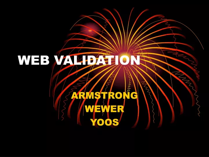 web validation