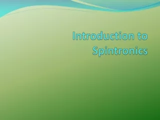 Introduction to  Spintronics