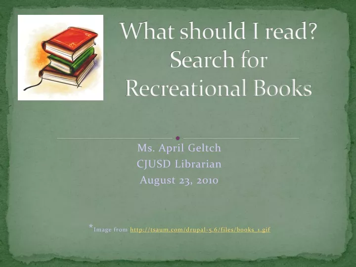 what should i read search for recreational books