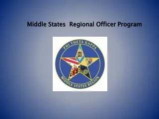 Middle States  Regional Officer Program